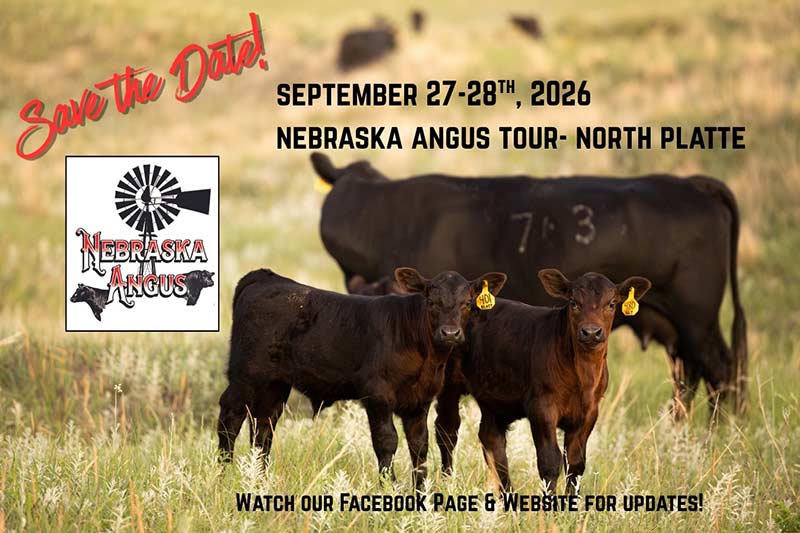 Save the Date 2026 Nebraska Angus Tour
